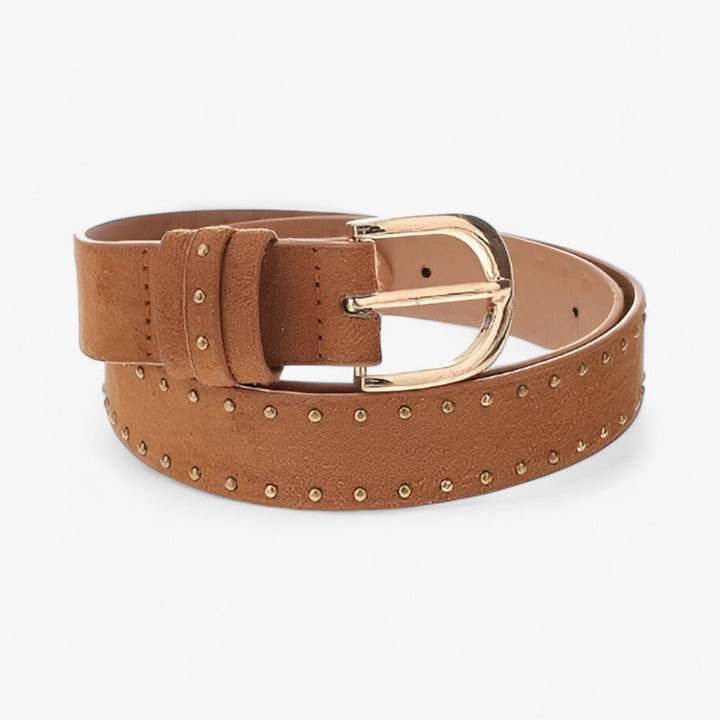 Amarae | Western Belt Made Of Suede with Rivets