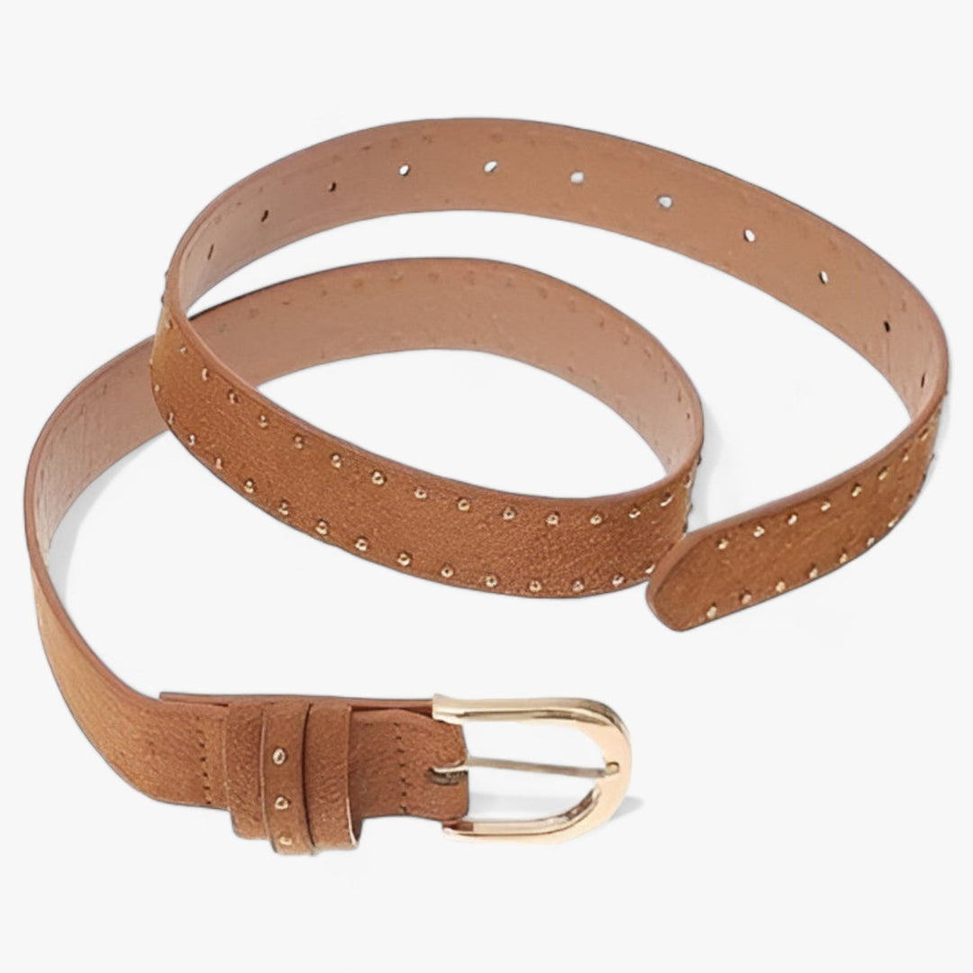 Amarae | Western Belt Made Of Suede with Rivets