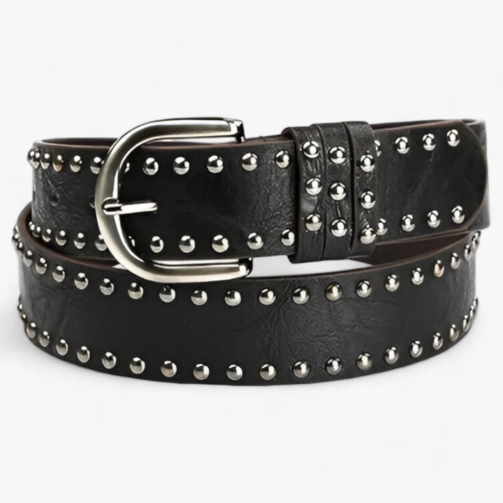 Amarae | Western Belt Made Of Suede with Rivets