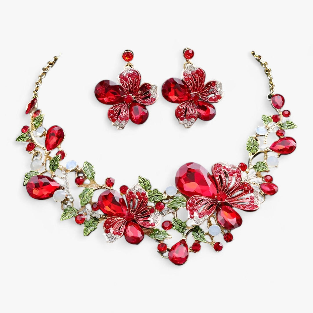 Lune London | Brautschmuck Blumenketten und Ohrringe