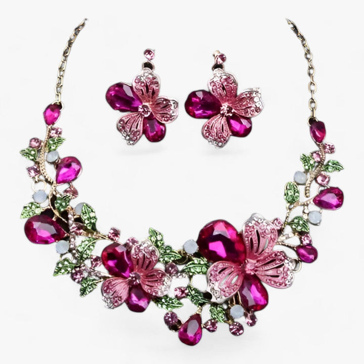 Lune London | Brautschmuck Blumenketten und Ohrringe
