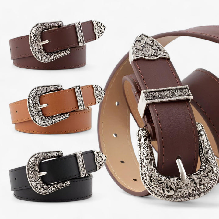 Lune London | Western Leather Belt Vintage Style & Durable Design for Women