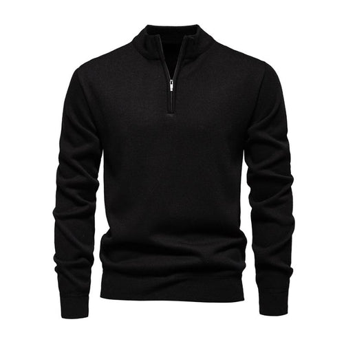 Amarae | Half-Zip Knitted Sweater Soft and Warm Timeless Design