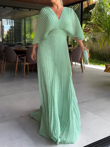 Amarae | Vibrant Pleated Maxi Dress