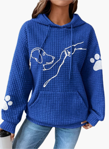 Amarae | Hoodie with dog pattern - Comfortable sweatshirt for dog lovers, leisure and everyday