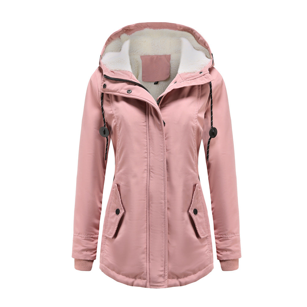 Winter coat | Warm parka coat with hood for women