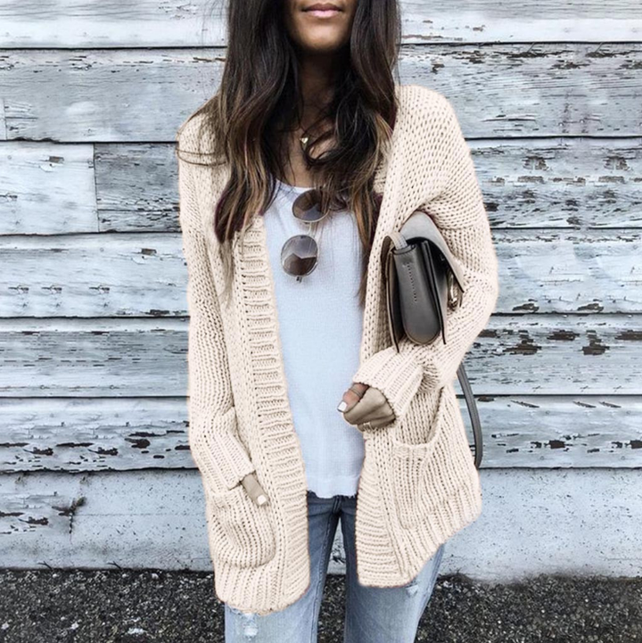 Lune London | Cardigan - Knitted - Open Front - Relaxed Fit - With Pockets