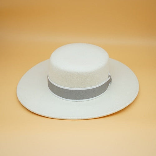 Amarae | Bow White Wool Hat