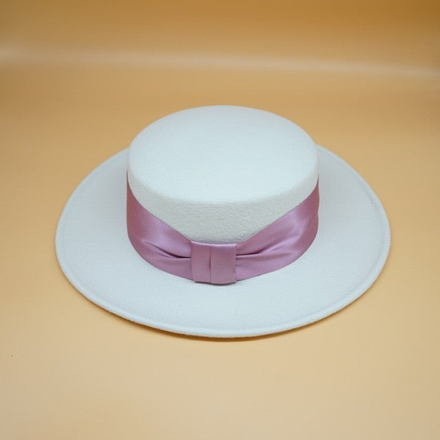 Lune London | Bow White Wool Hat