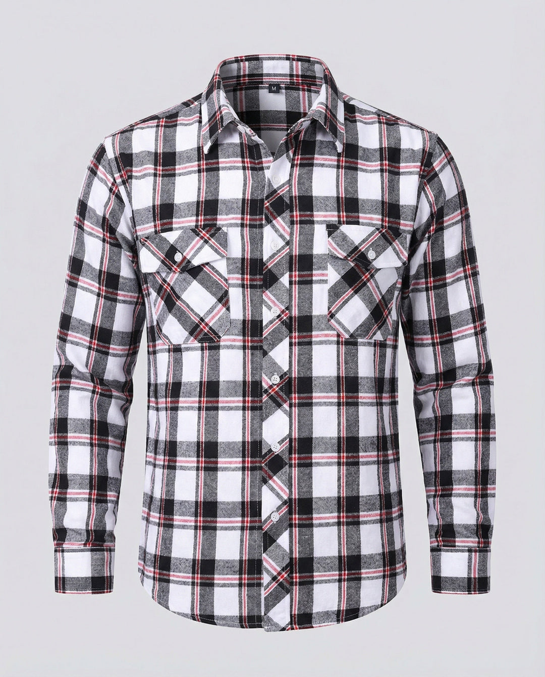 Men's Flannel Shirt Checked Casual