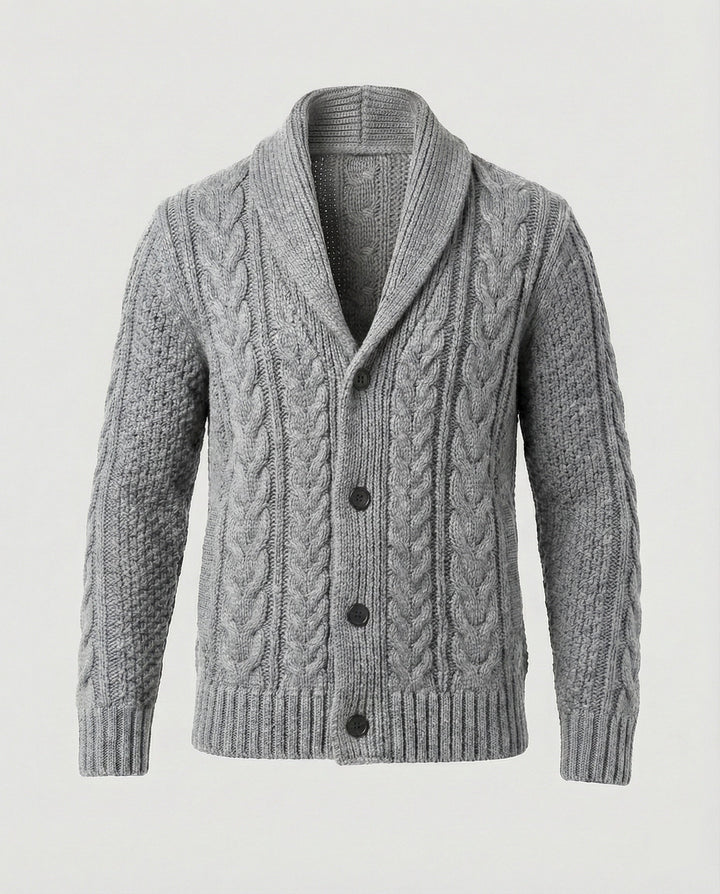 Warm Cable Knit Cardigan