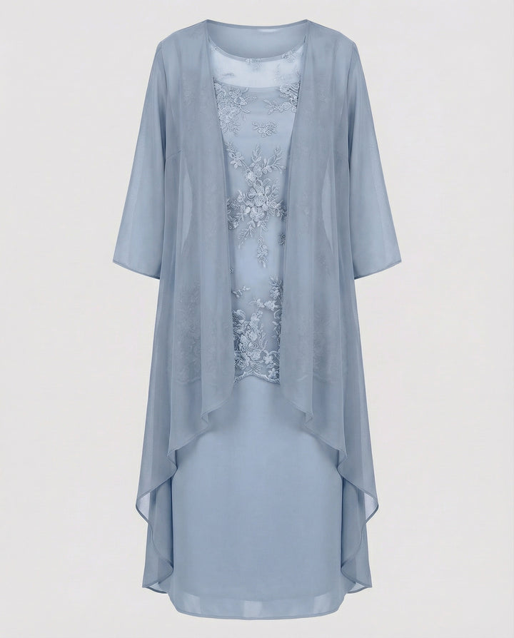 Lune London | Two-Piece Chiffon Dress Elegant Set