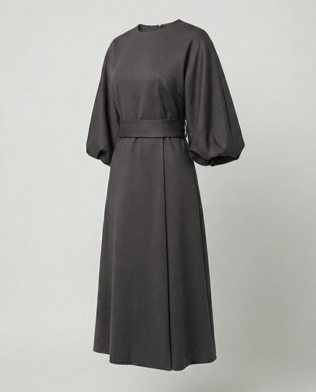Lune London | Elegant Dress with Lantern Sleeves and Belt
