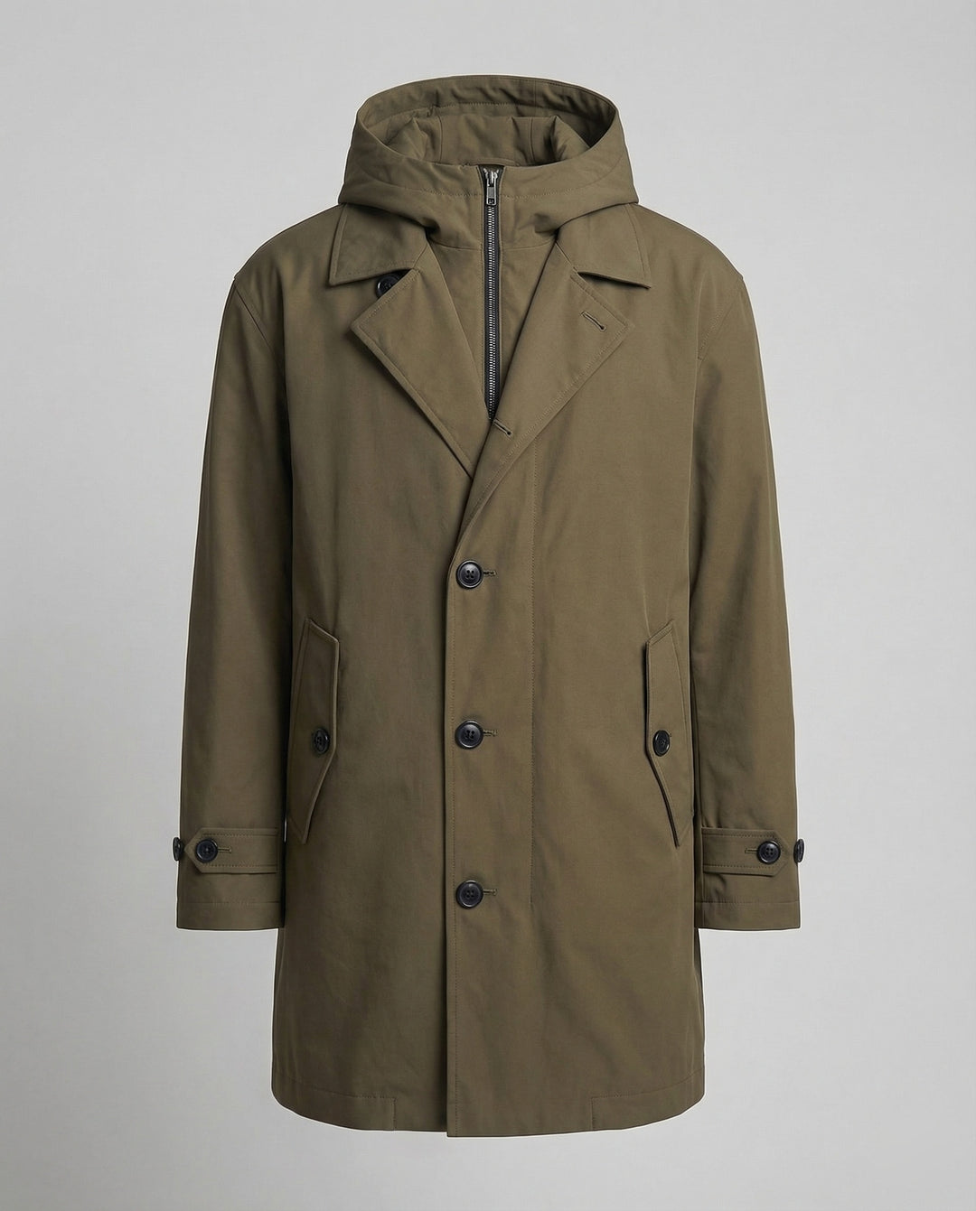 Amarae | Men's Waterproof Trench Coat Stylish & Warm Puffer Design