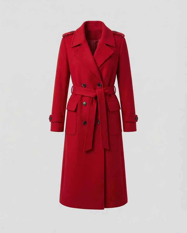 Women’s Wool Coat mit Double-Breasted Fit & Full Length | Lune London