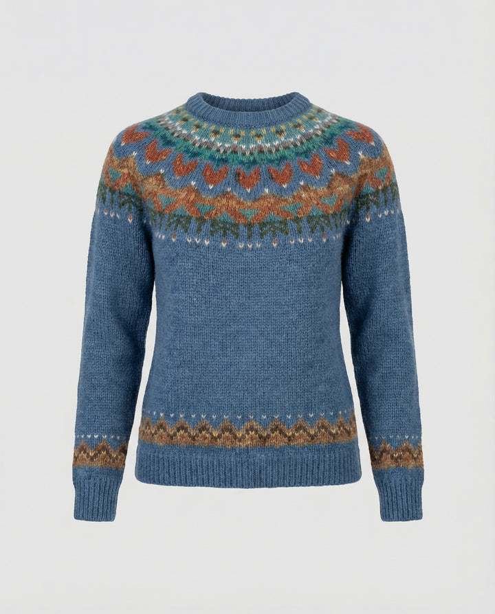 Women’s Icelandic Vintage Knit Sweater with Cozy Fit & Timeless Style | Lune London