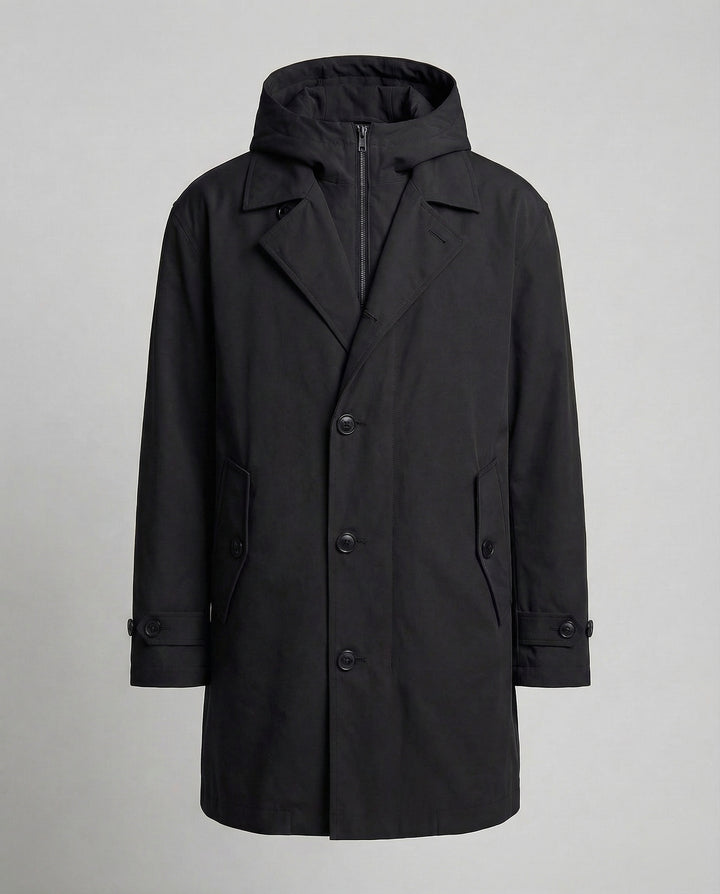 Amarae | Men's Waterproof Trench Coat Stylish & Warm Puffer Design