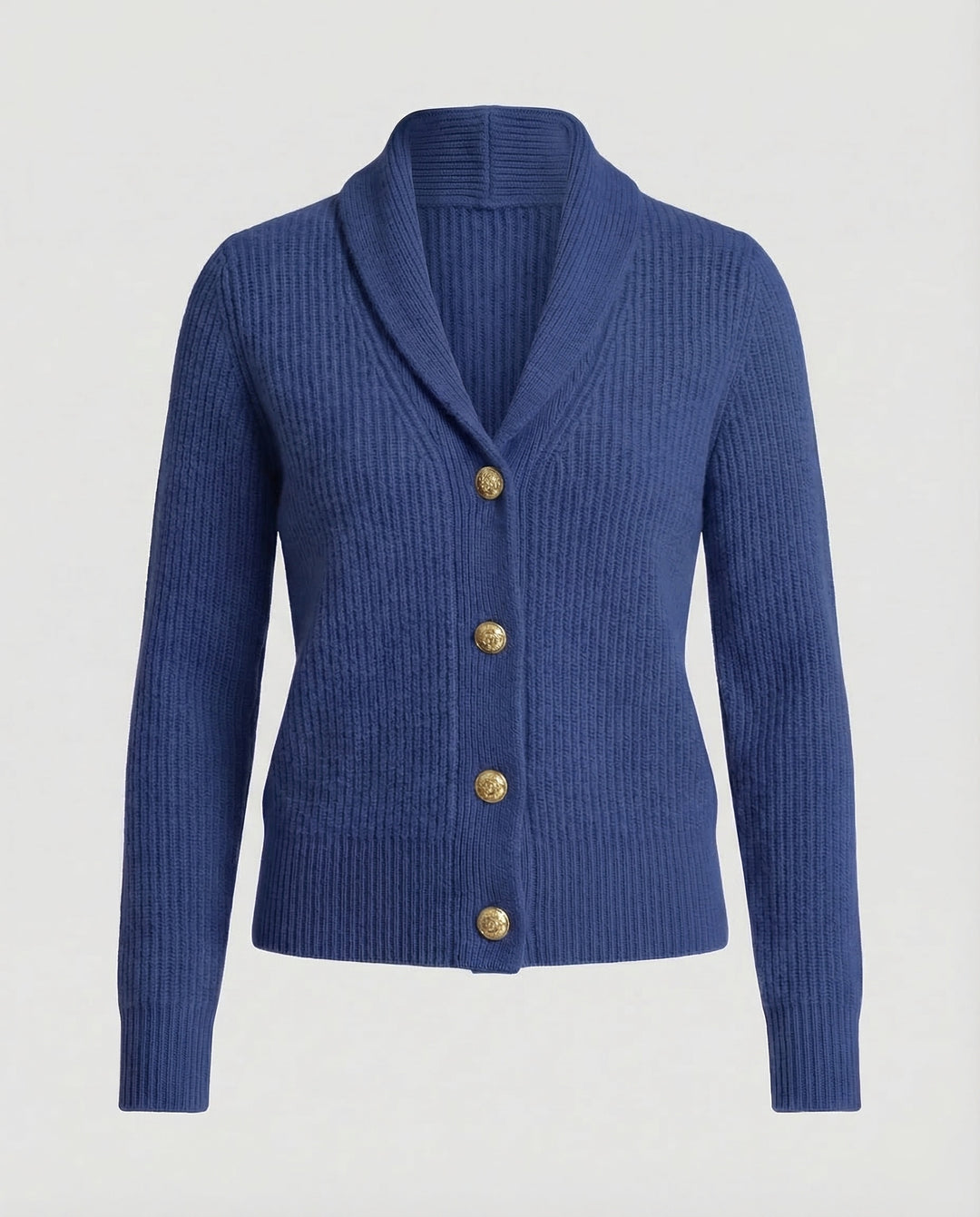 Women’s Knit Cardigan with Lapel Collar