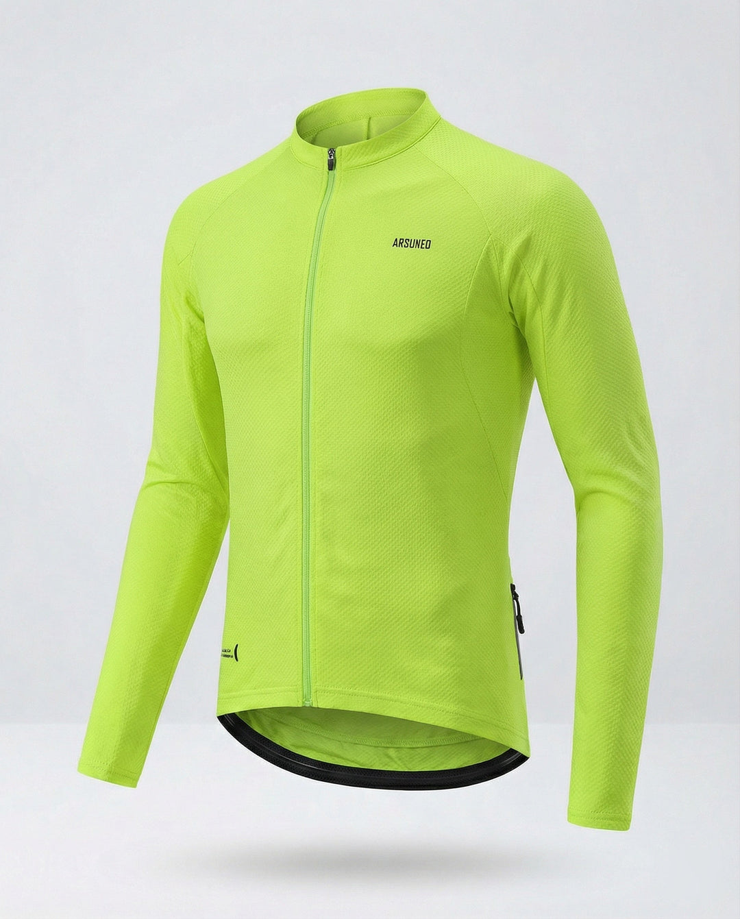 Long Sleeve Cycling Jersey with Back Pockets Men