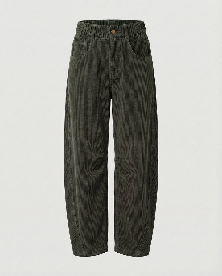 Ladies Cord Pants Ladies Wide High Waist