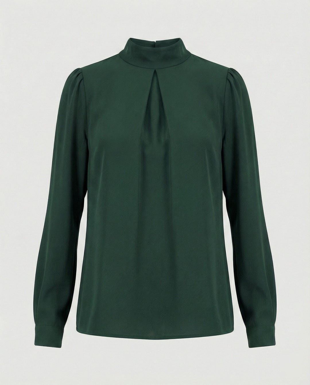 Ladies elegant blouse with stand-up collar