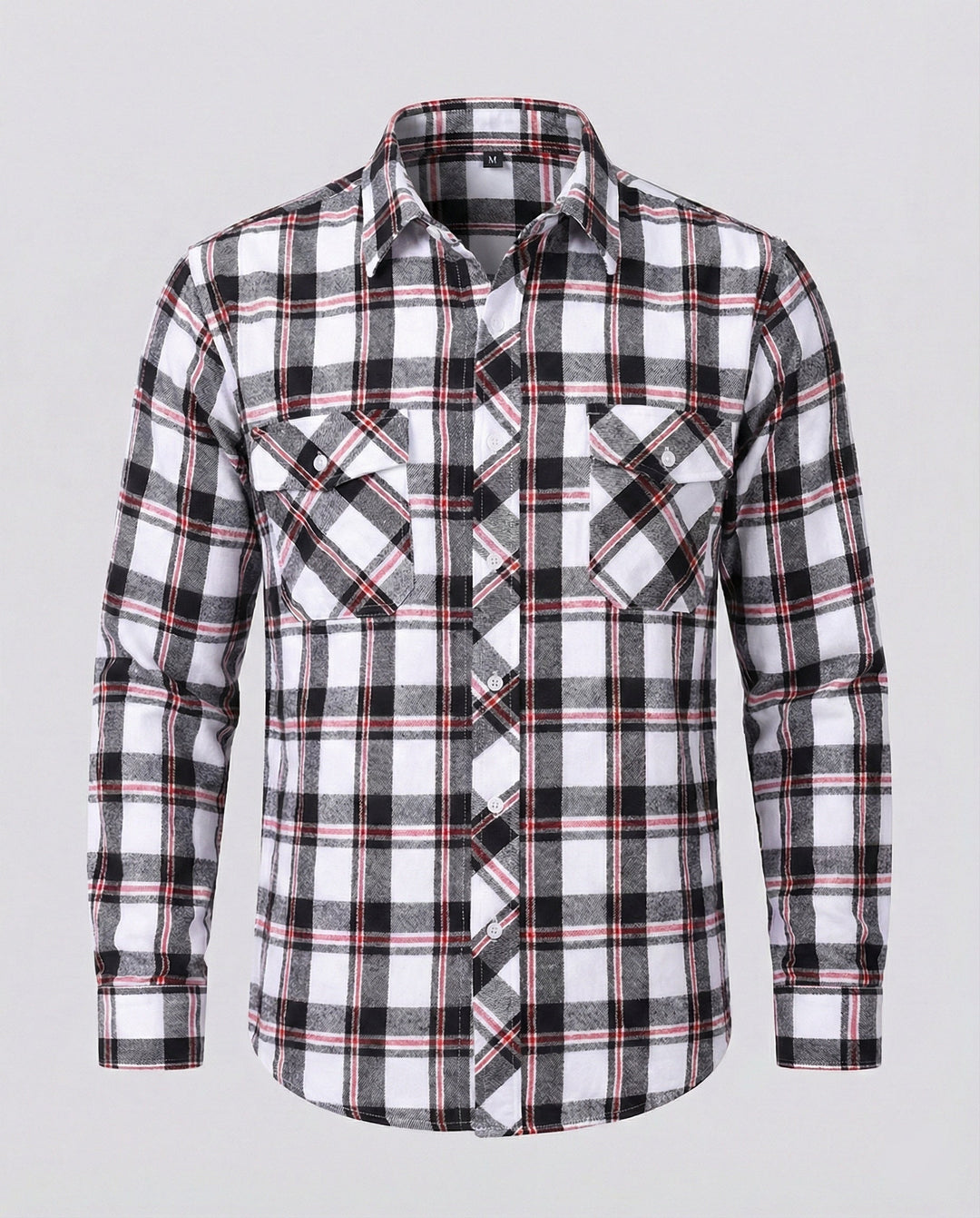 Men's Flannel Shirt Checked Casual