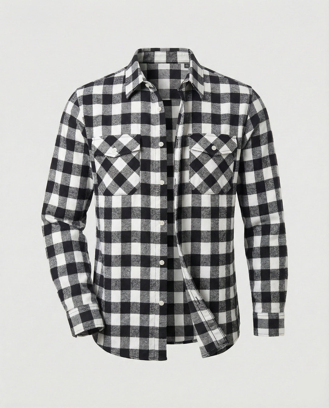 Men's Flannel Shirt Checked Casual