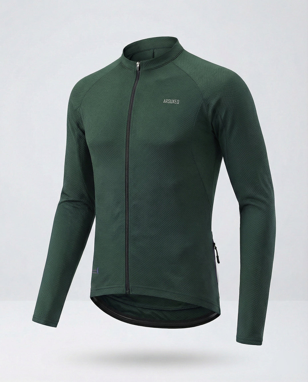 Long Sleeve Cycling Jersey with Back Pockets Men