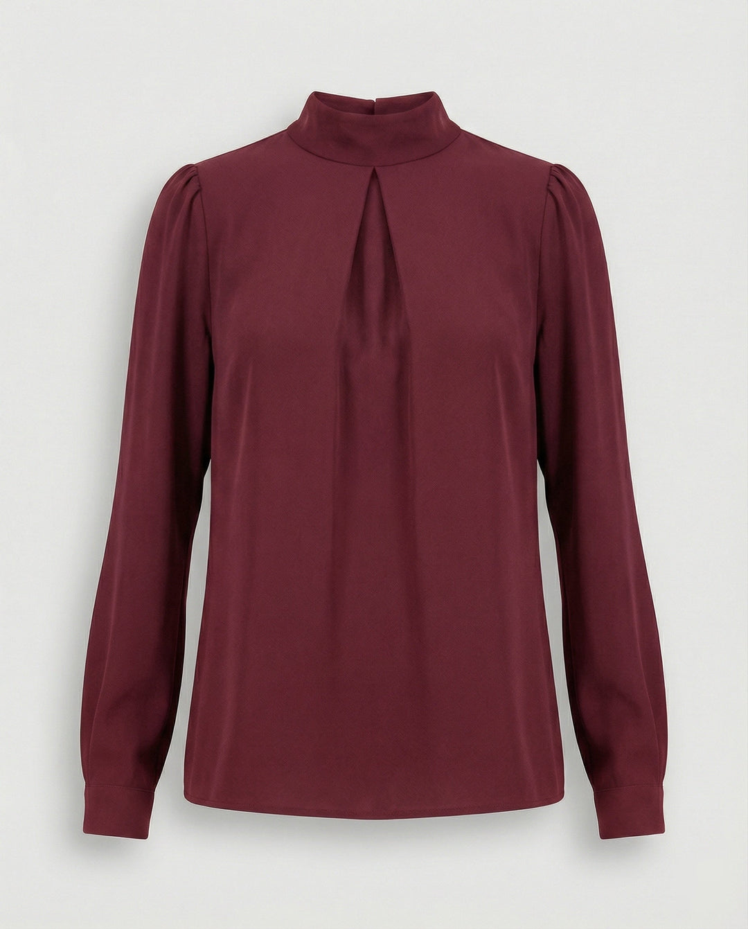 Ladies elegant blouse with stand-up collar