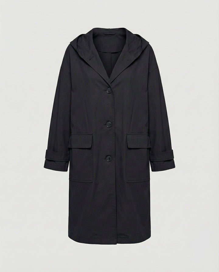 Women’s Long Waterproof Trench Coat with Windproof Protection | Lune London