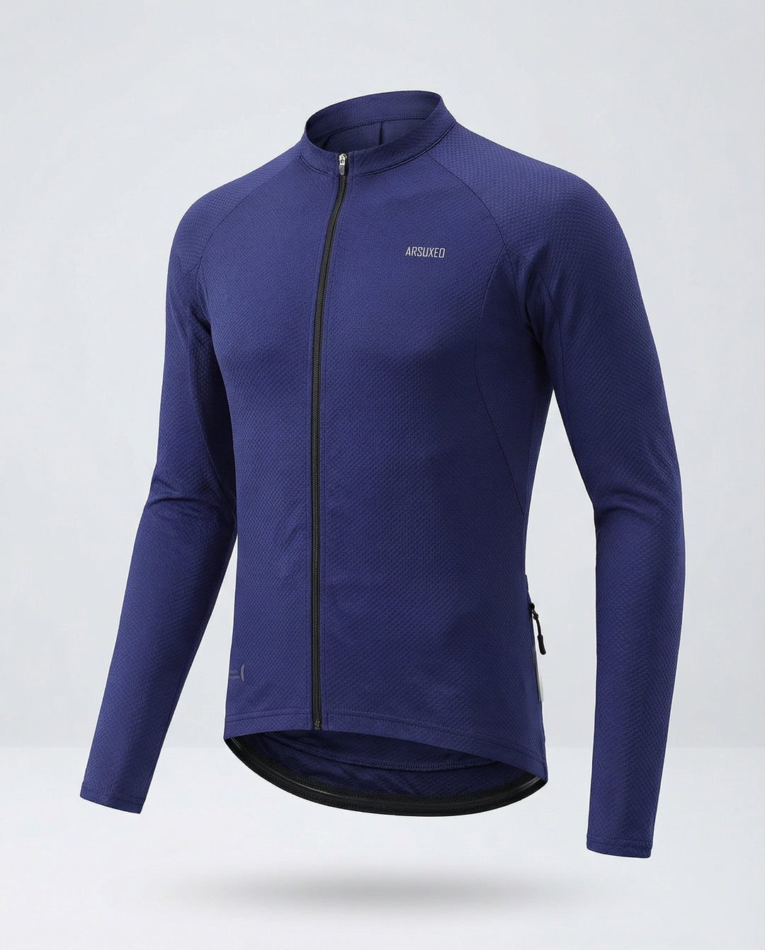 Long Sleeve Cycling Jersey with Back Pockets Men