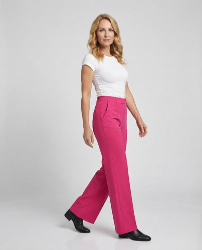 Leisurewear Women's Fabric Trousers Wide Elegant