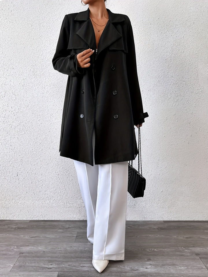 Lune London | Reversible long jacket with tie belt