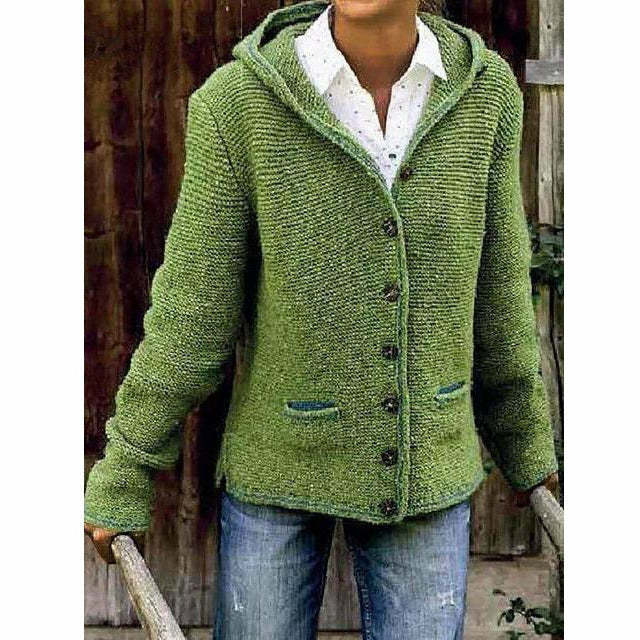 Lune London | Hooded Knit Coat