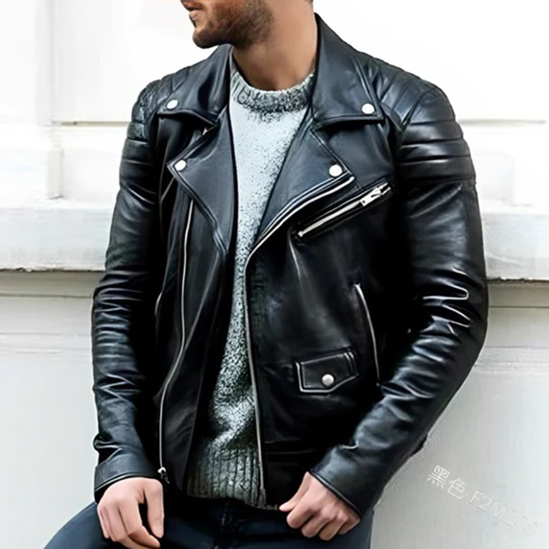Amarae | Ryder Leather Biker Jacket