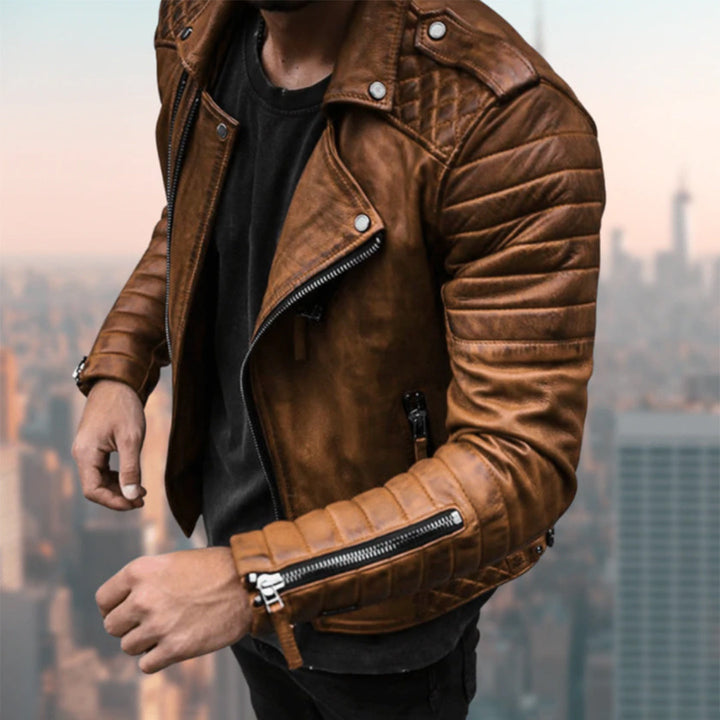 Amarae | Ryder Leather Biker Jacket
