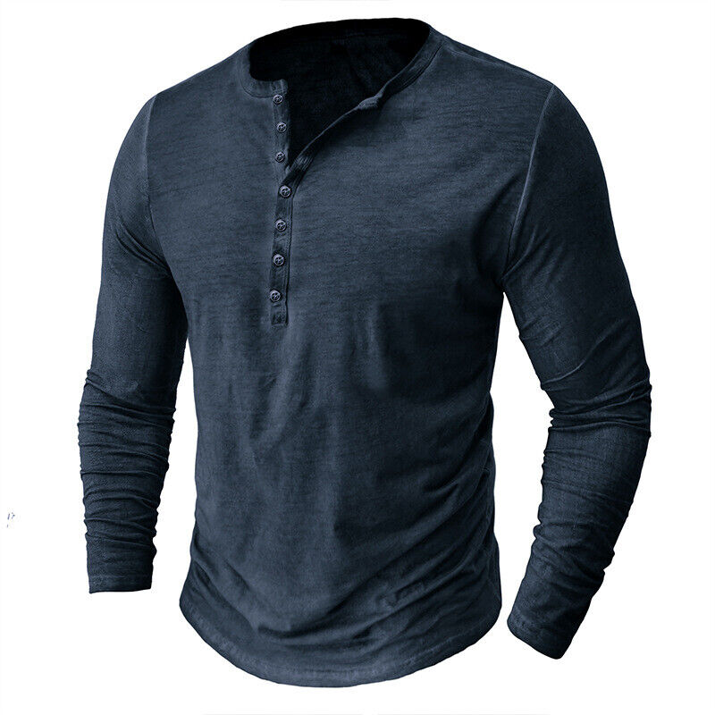 Lune London | Henley Shirt for Men with Long Sleeves