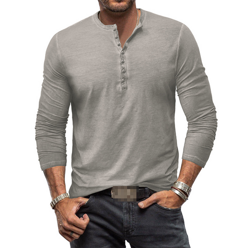 Amarae | Henley Shirt for Men with Long Sleeves