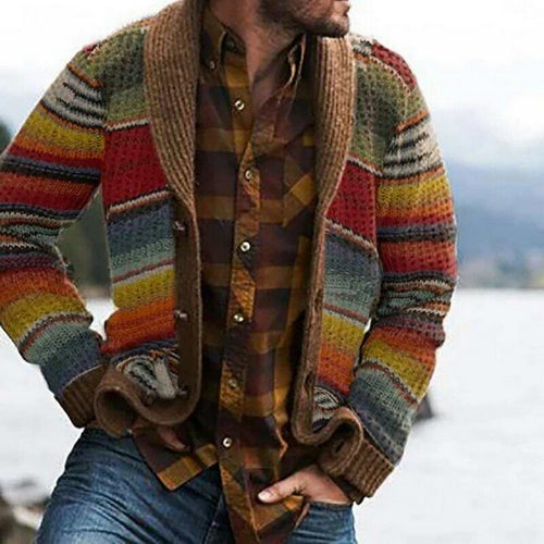 Amarae | Checked Vintage Men's Cardigan