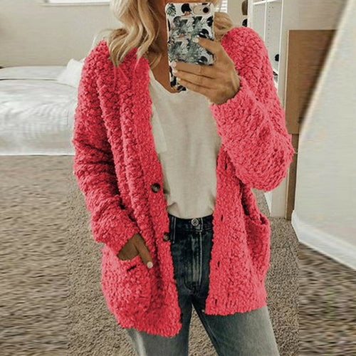 Amarae | Cardigan - Soft Wool Knit - Casual Fit - Chunky Knit with Front Pockets