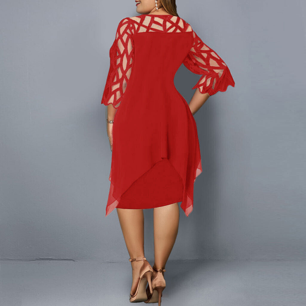 Lune London | Elegant Plus Size Midi Dress for Women