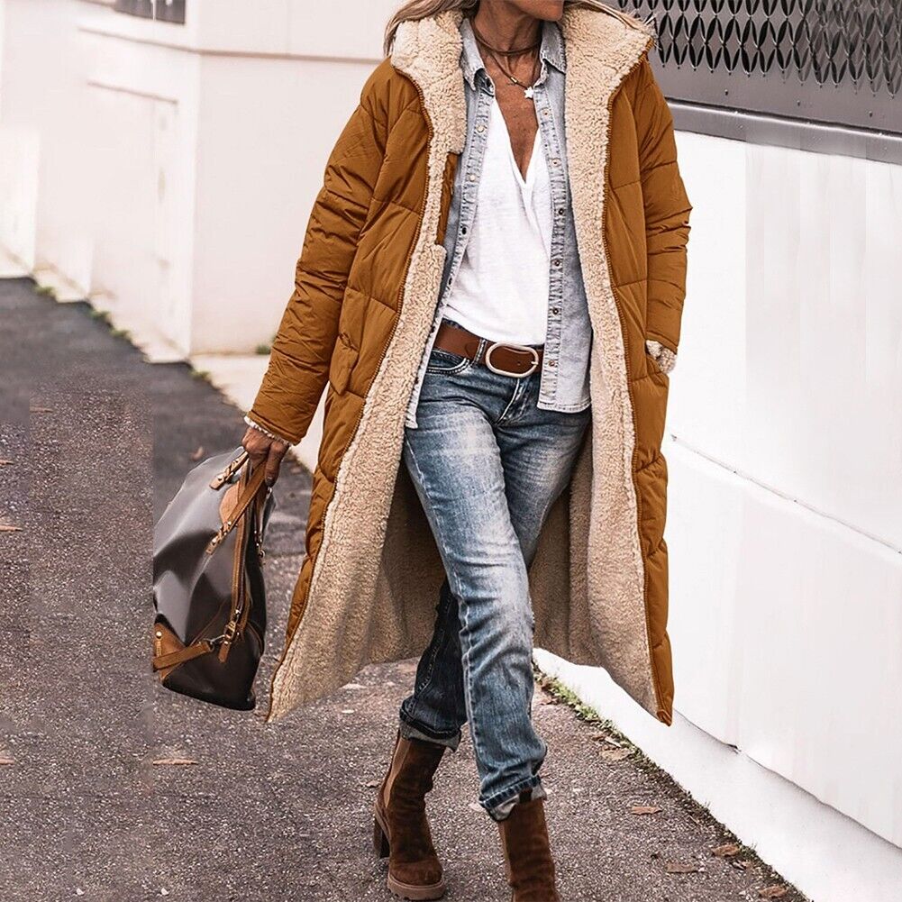 Lune London - Long reversible down jacket (with hood)