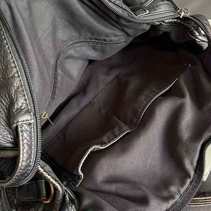 Lune London | Obsidian Luxury Black Leather Handbag