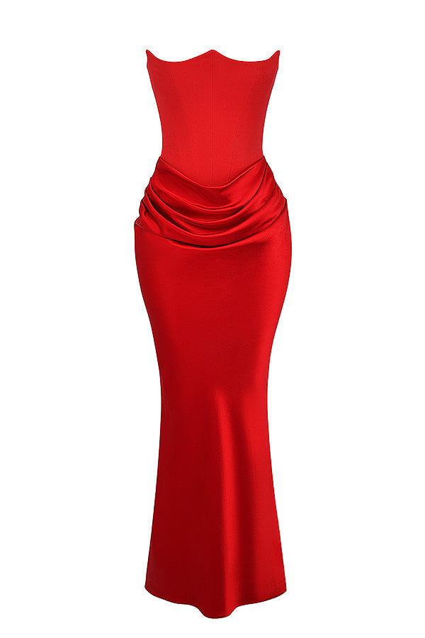 Lune London | Elegant Strapless Corset Dress