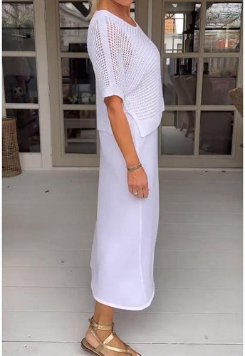 Amarae | Elegant Delta Set (Dress + Top)