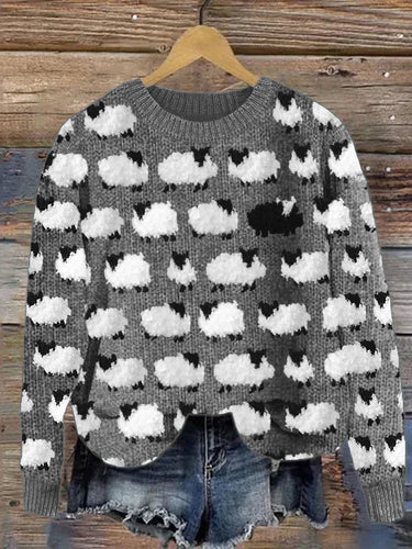 Amarae | 3D sweatshirt with Popular Digital Printing with Sheep Pattern Soft and Warm Fun Design