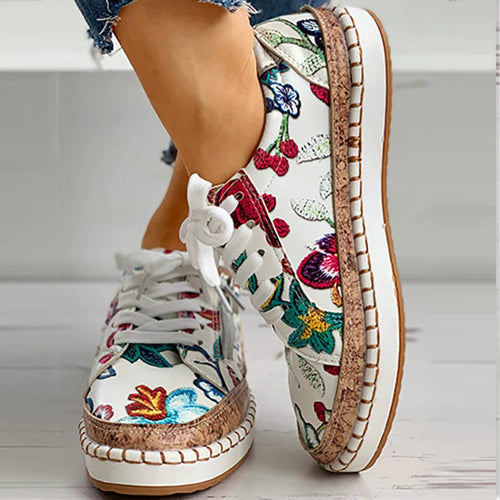 Amarae | Orthopedic Floral Sneakers