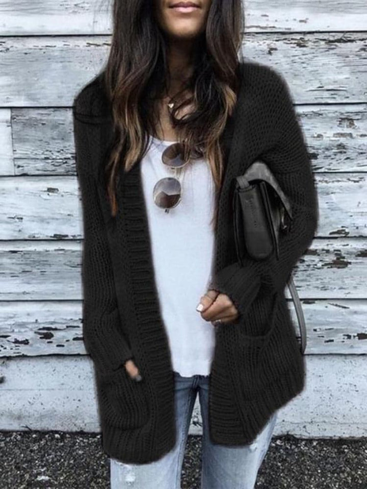 Lune London | Cardigan - Knitted - Open Front - Relaxed Fit - With Pockets