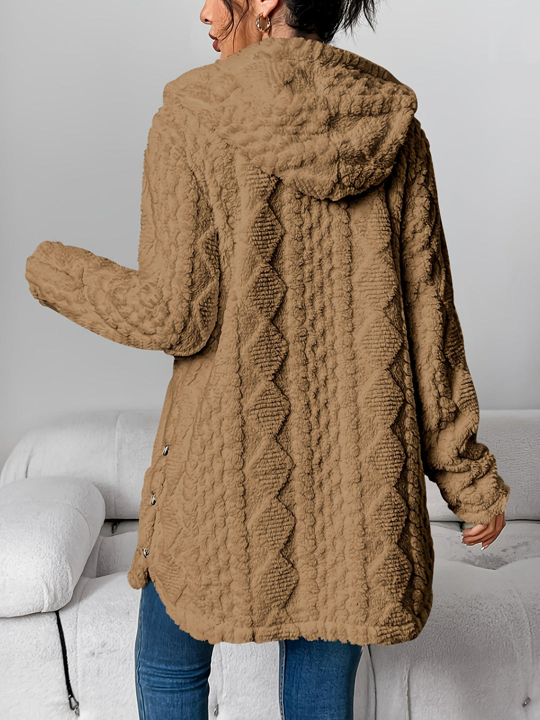 Amarae | Fluffy Teddy Hoodie Jacket