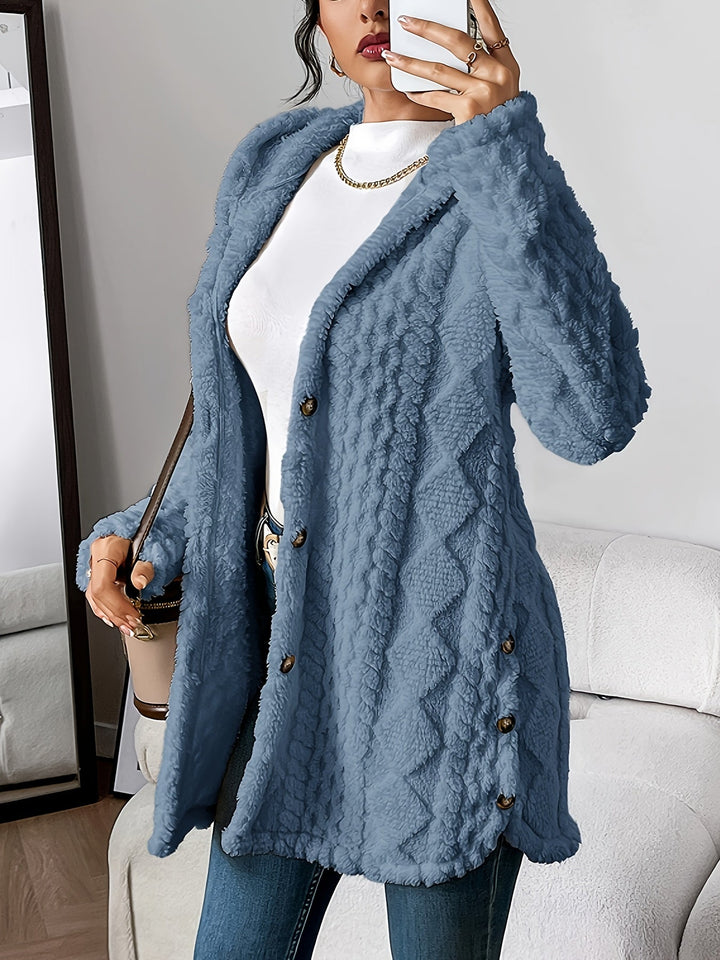 Amarae | Fluffy Teddy Hoodie Jacket
